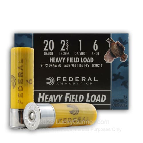 Federal Game-Shok 20 GA 250rd