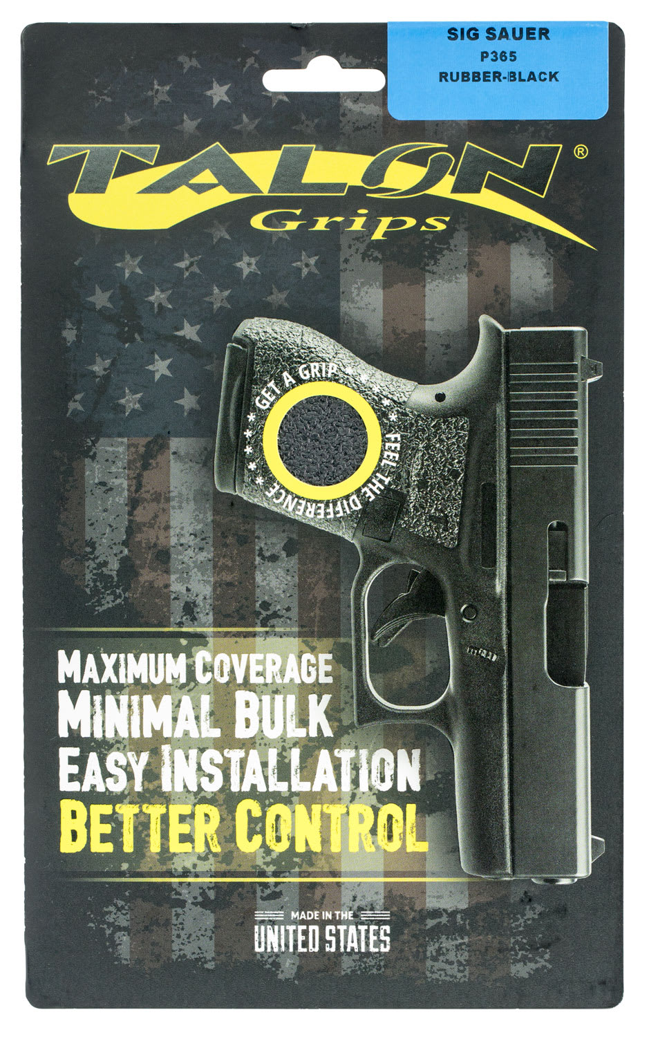 Talon Grips Black Rubber P365
